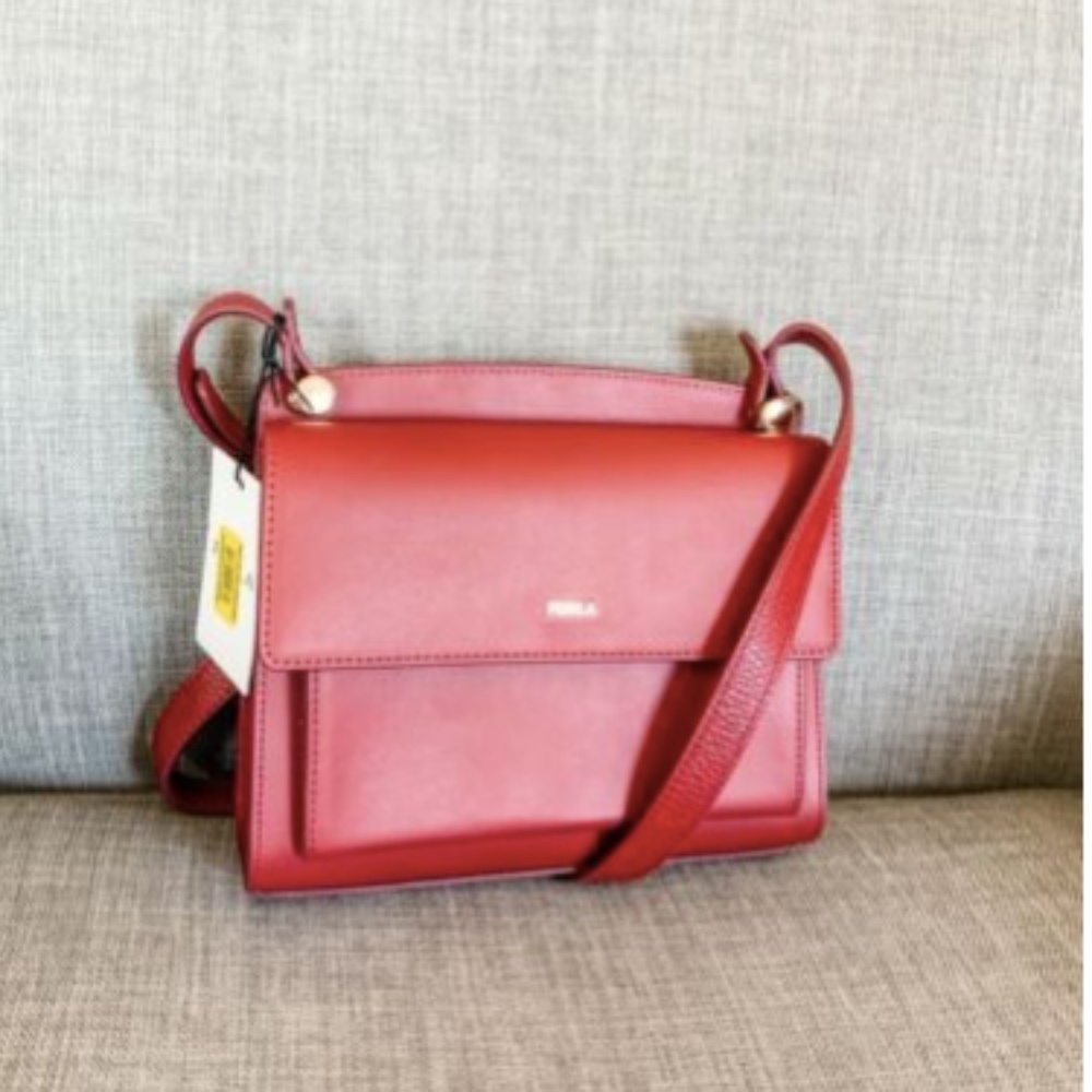 NWT Furla 1039082 B BYN3 R74 Lady M Red Crossbody - Picture 5 of 8